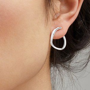 MONICA VINADER Sleek Silver Earrings